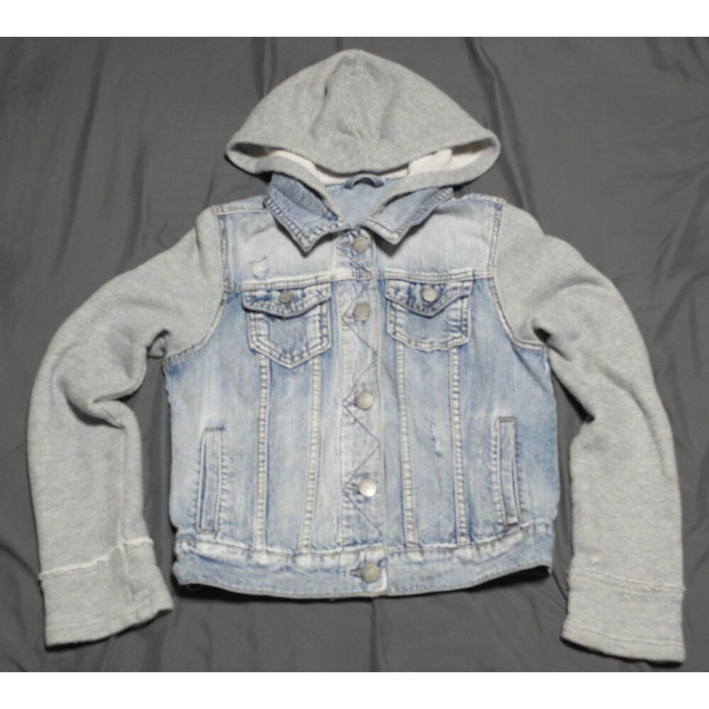 Aeropostale Junior Denim Sweatshirt Jacket Medium